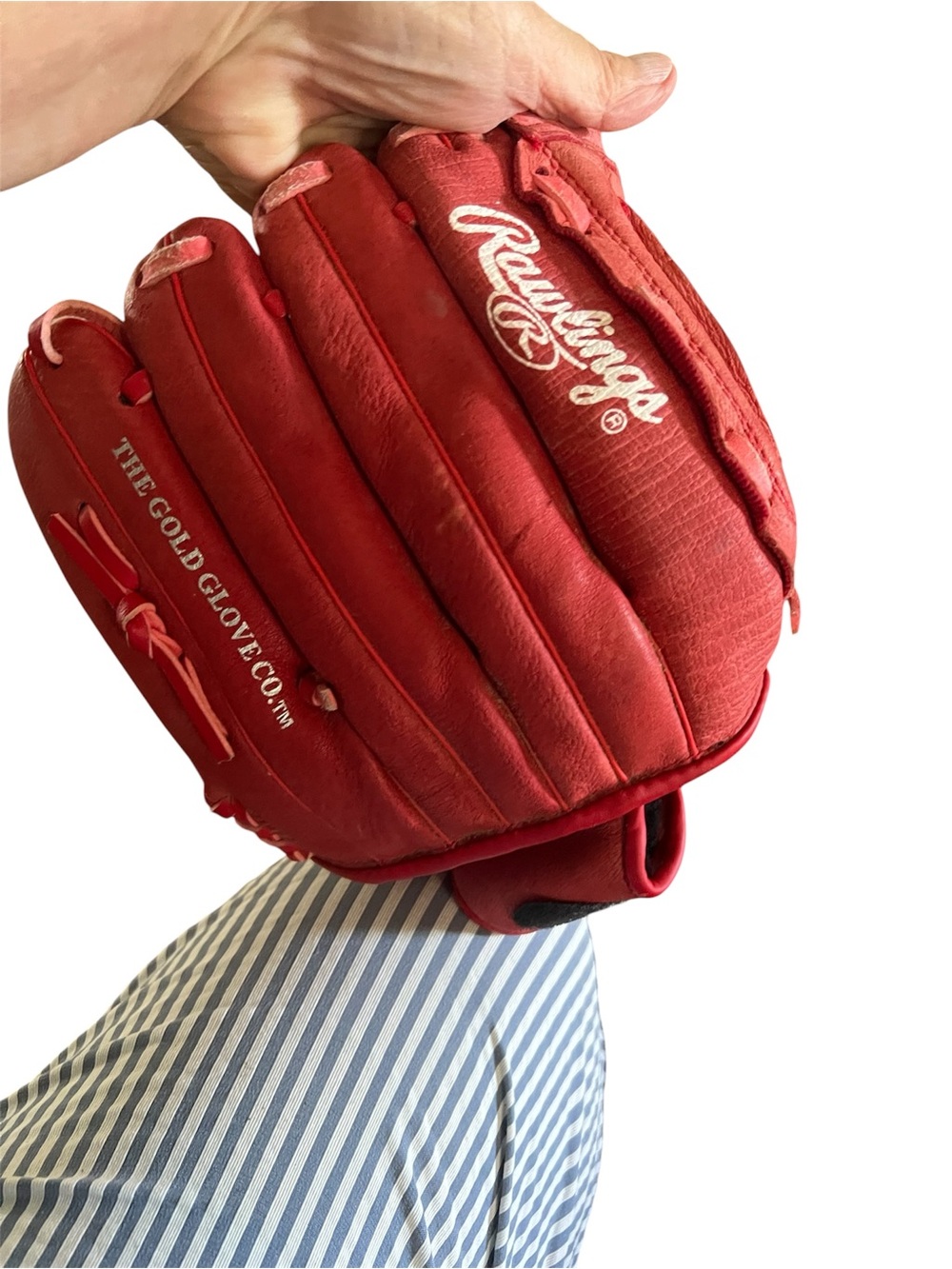 Rawlings Highlight Series H120S 12” Youth Red Baseball Softball Glove Right Thro